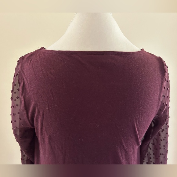 Pretty Wine Colored Top - Picture 6 of 6
